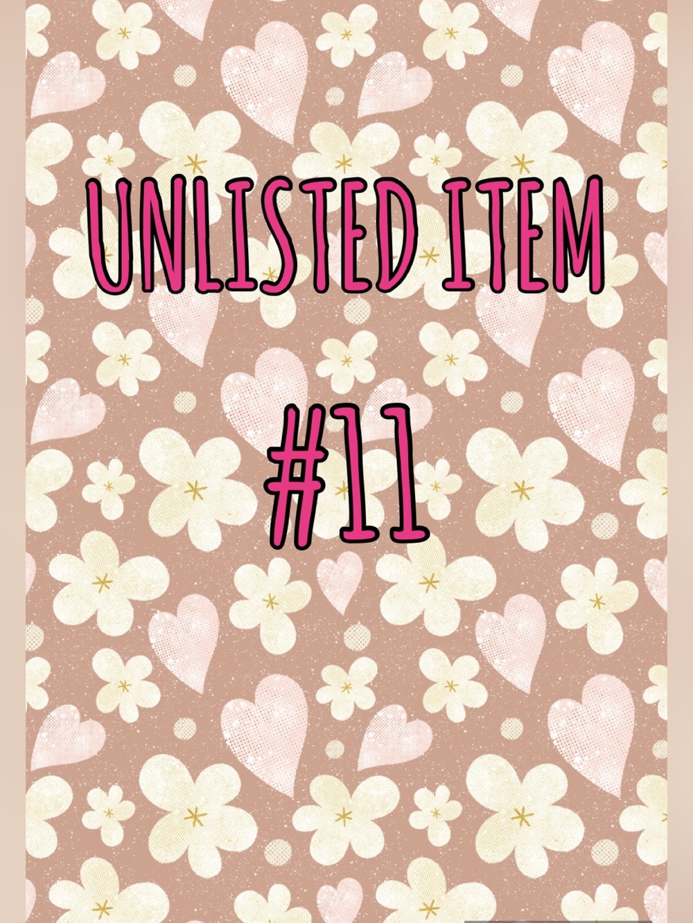 Unlisted item